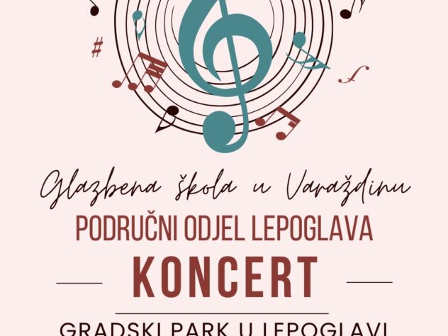 Koncert učenika Glazbene škole u gradskom parku – četvrtak, 11. lipnja u 18:30 sati